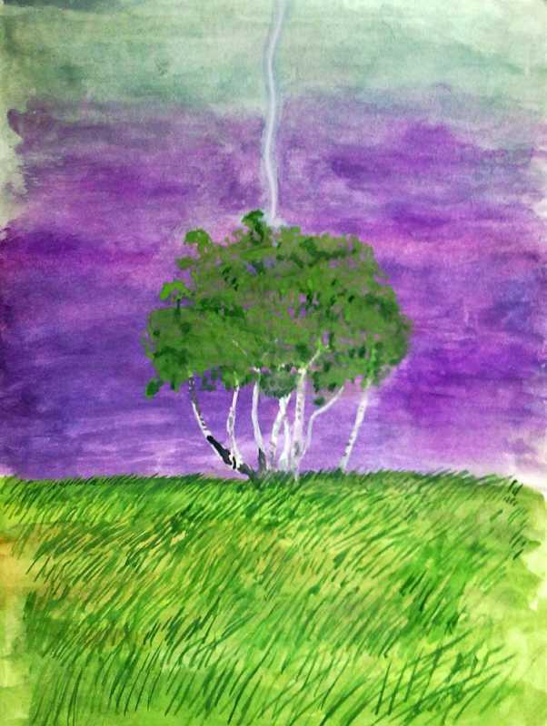 Пейзаж Весенняя гроза