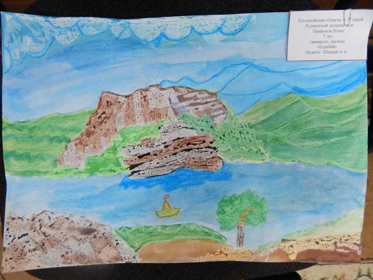 Рисунок моя Родина Казахстан