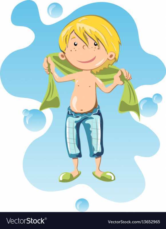 Закаливание на белом фоне