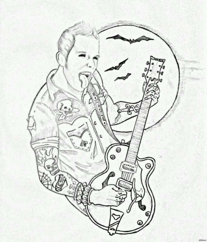 Нарисованный рокер