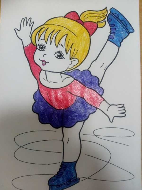 Детские рисунки про спорт