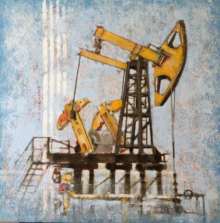 Нефтяная вышка картина