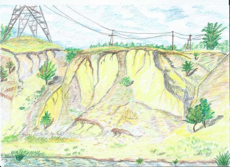 Нарисовать поверхность нашего края