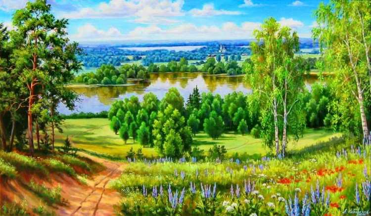 Художник Самарская Елена Михайловна березы