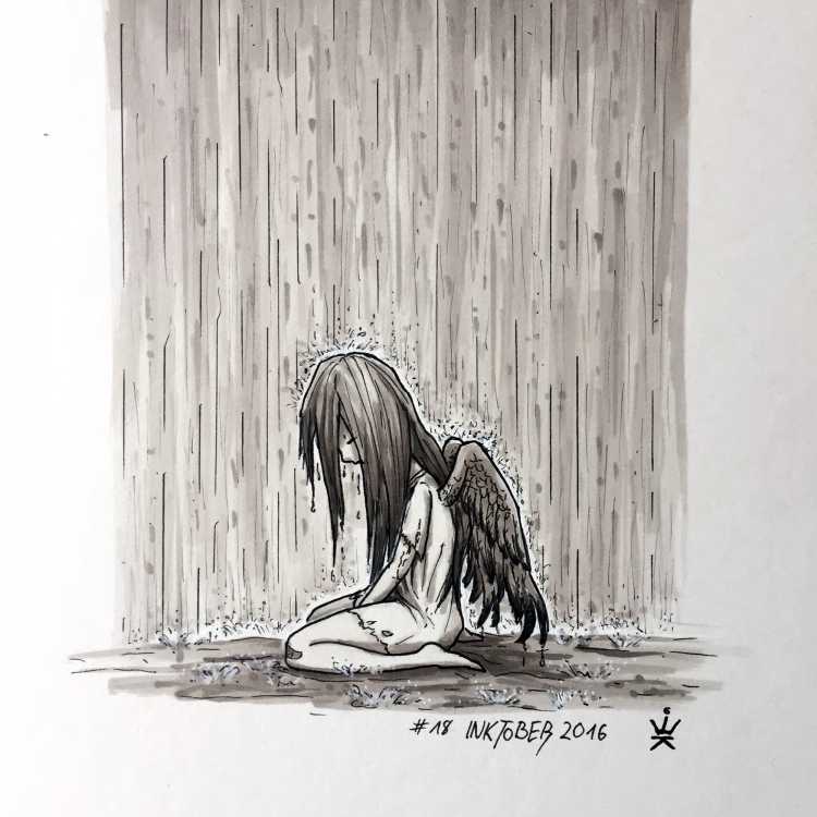 Рисунки карандашом грустные