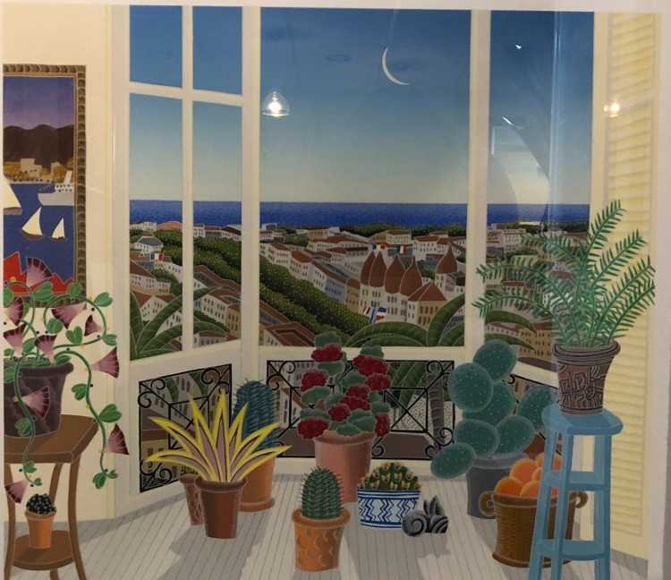 Веранда цветные стекла художник