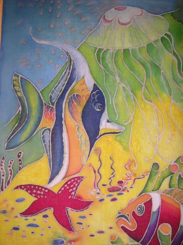 Холодный батик Морское дно