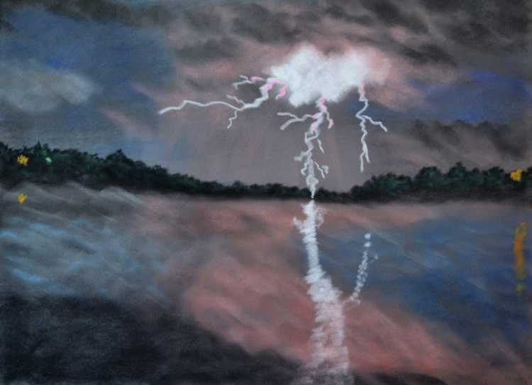 Рисование гроза