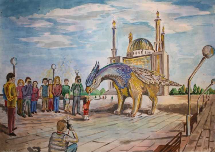 Достопримечательности Казахстана рисунки