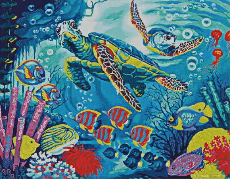 Морское дно батик
