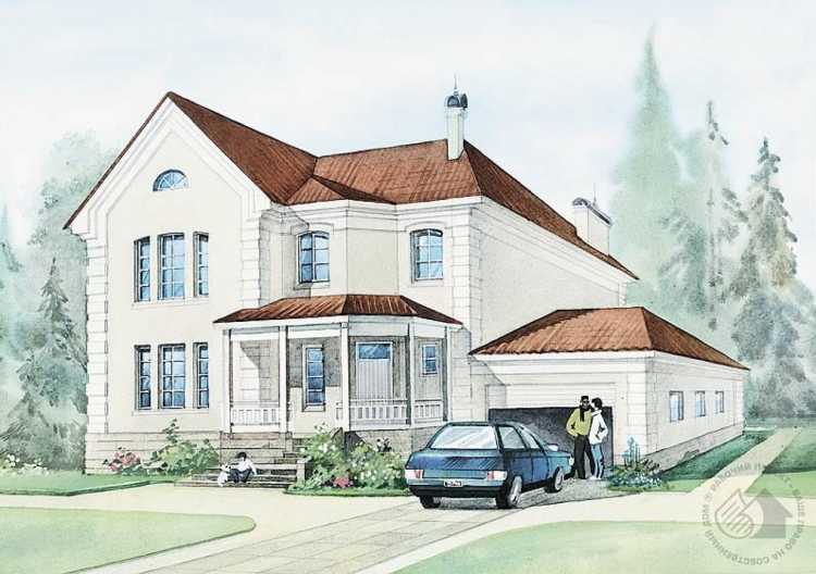 Рисуем коттедж