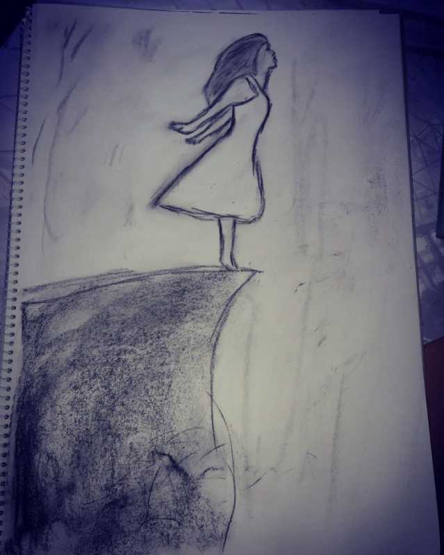 Грустные картины акварелью