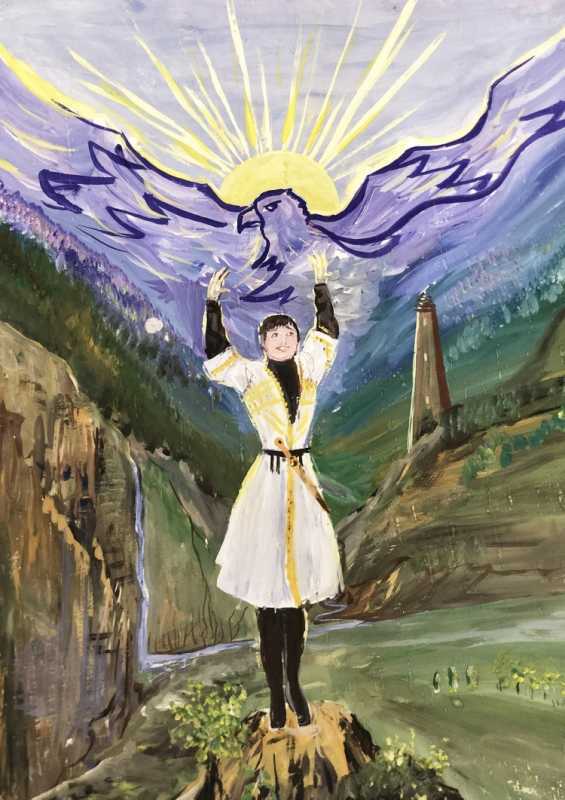 Кавказ рисунок