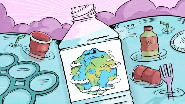 Борьба с загрязнением пластиковыми материалами рисунки