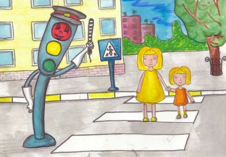 Рисунок на тему ПДД