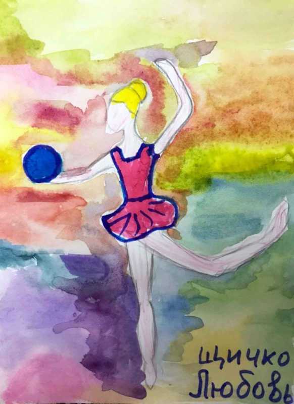 Детский рисунок я выбираю спорт