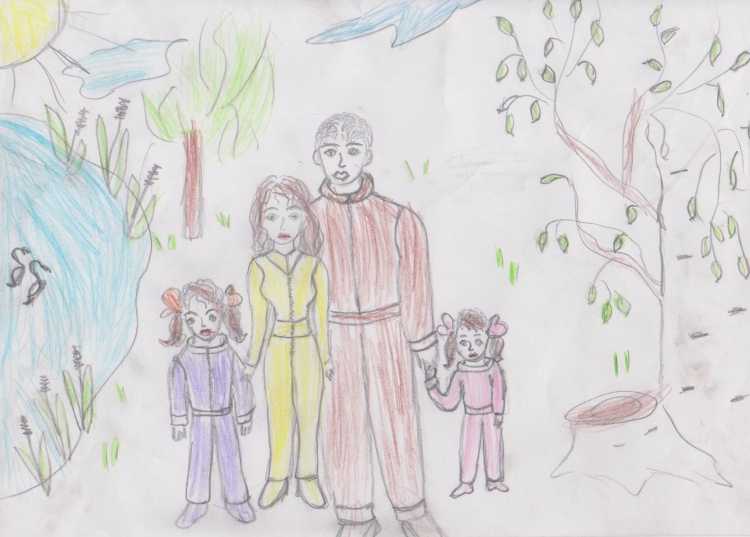 Рисунок семьи 1 класс