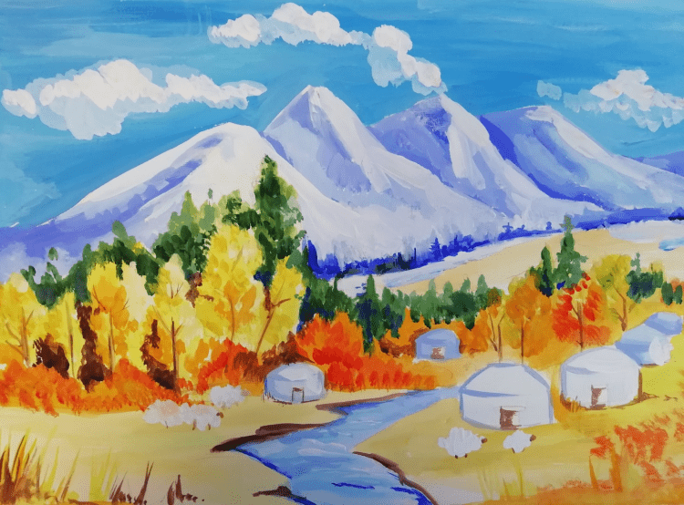 Рисование на тему Родина