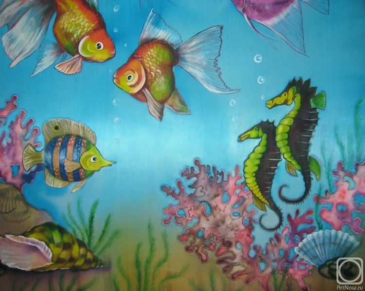 Батик морской мир
