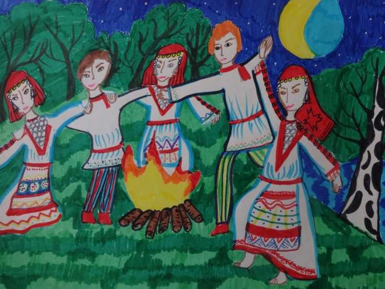 Хоровод рисунок