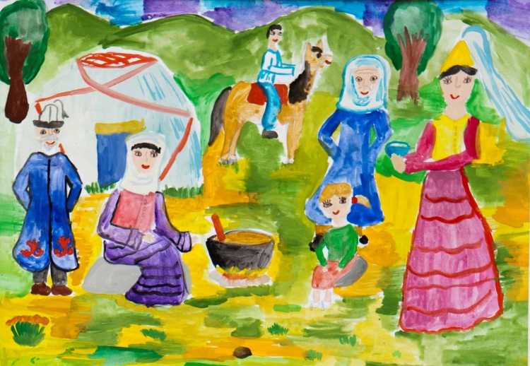 Рисование празднику Навруз