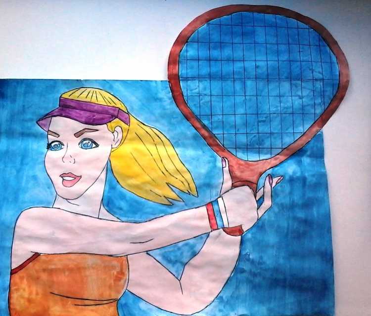 Рисунок на тему спорт глазами детей