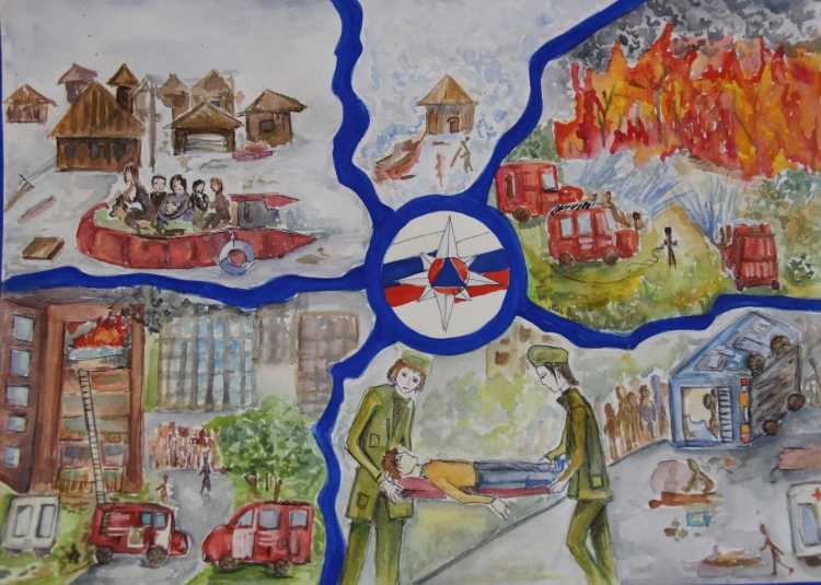 Гражданская оборона рисунки