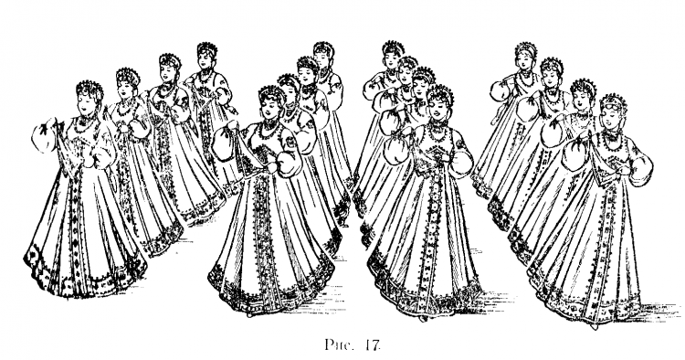 Фигура хоровода колонна