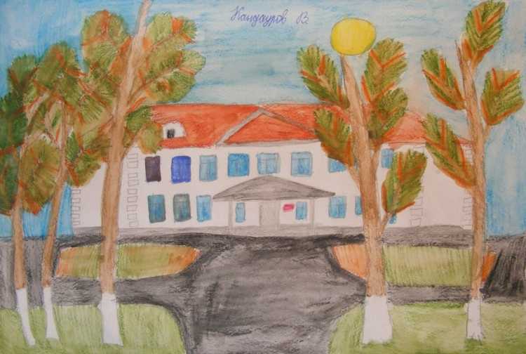 Церковь детский рисунок