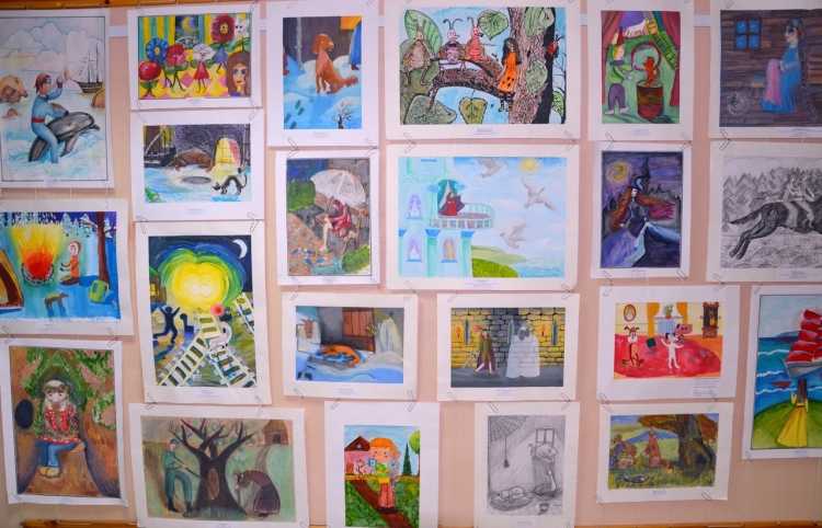 Выставка рисунков мой любимый литературный герой