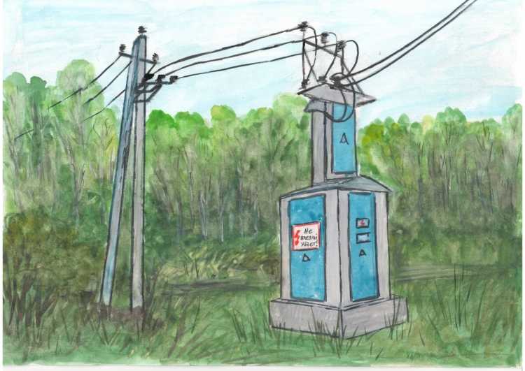 Трансформаторная будка открытая
