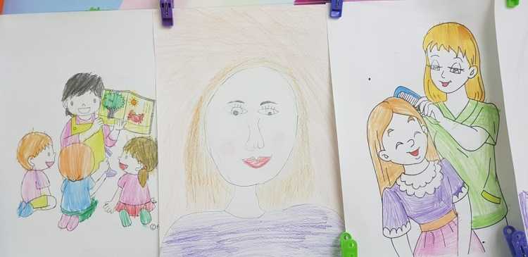 Детский рисунок мой любимый воспитатель