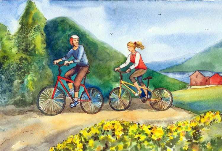 Велосипед иллюстрация