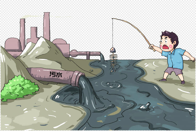 Загрязнения воды смешно