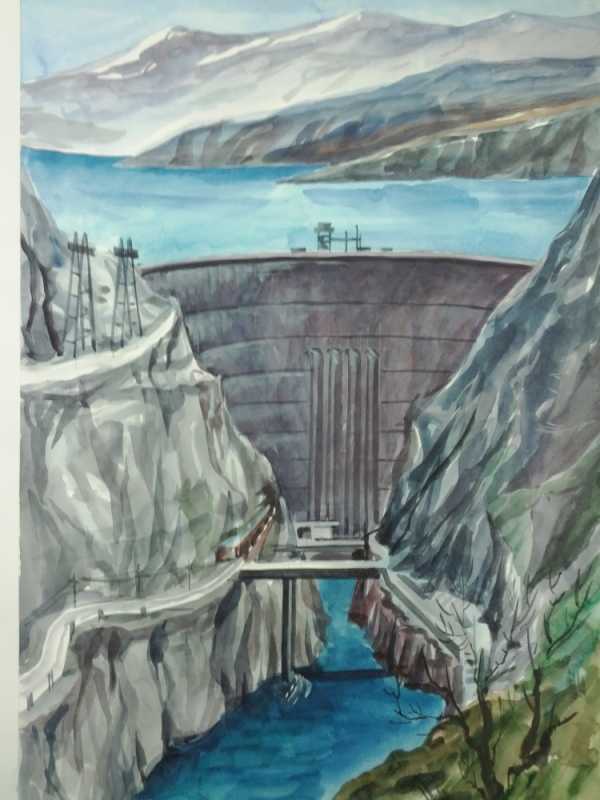 Кудринский ГЭС пейзаж