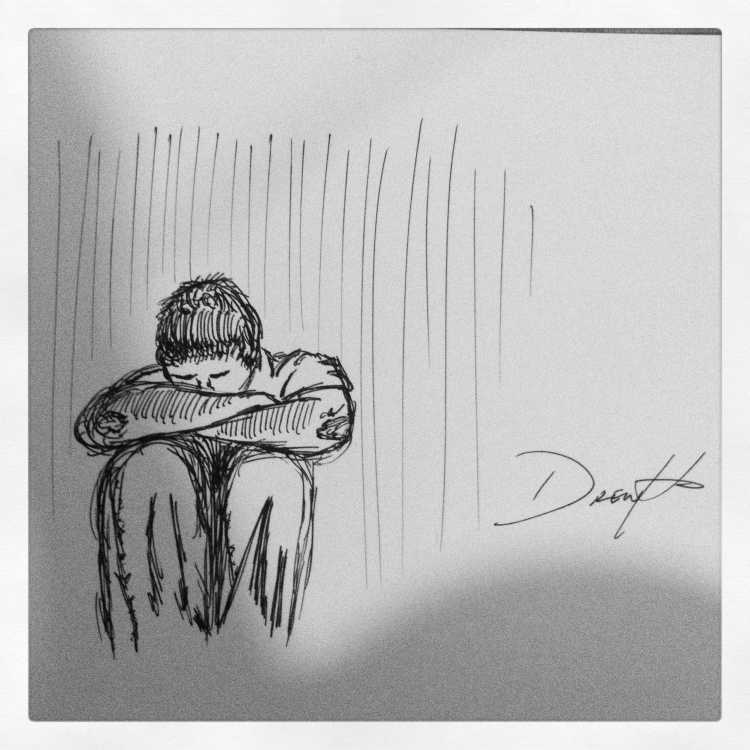 Рисунки карандашом грустные