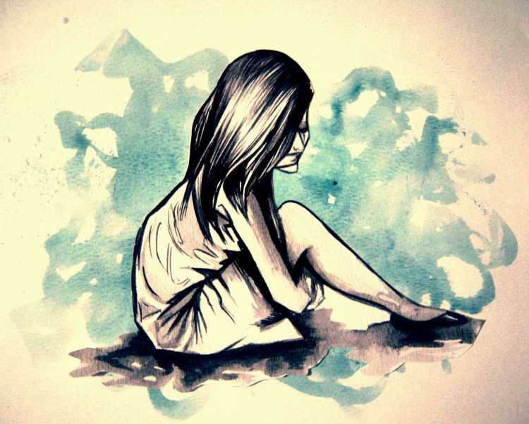 Чёрно белый пейзаж лёгкий