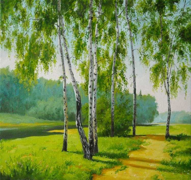 Художник Александр Болотов- березовый край