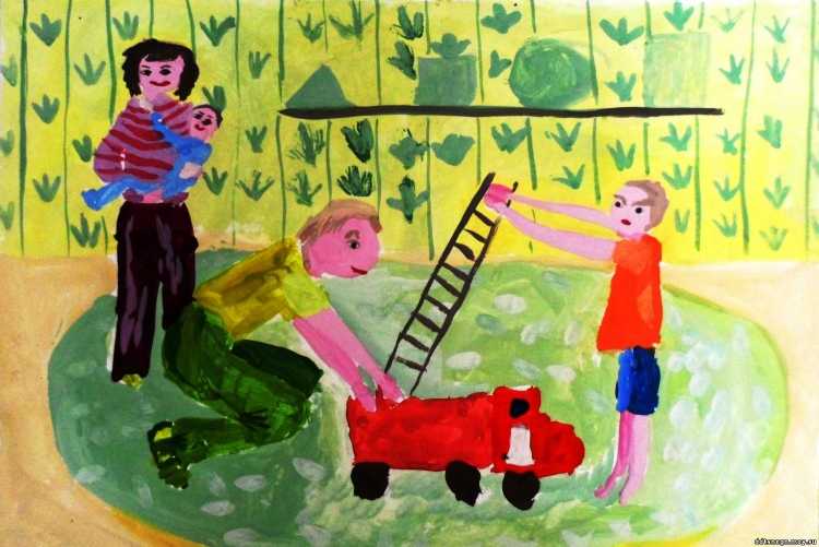 Дети рисуют