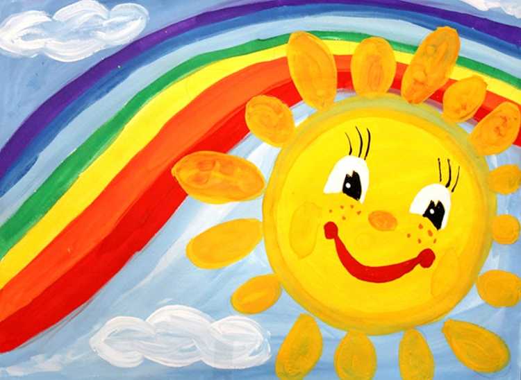 Детские рисунки солнце