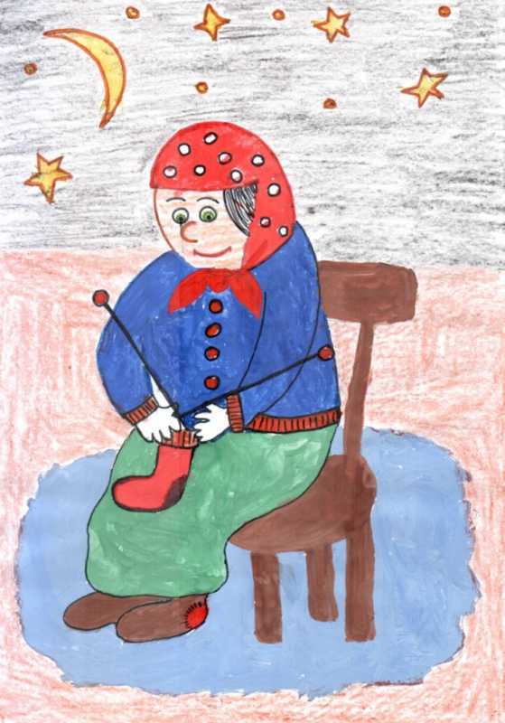 Бабушка рисунок