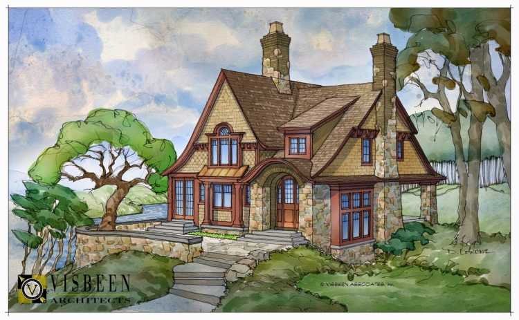 Красивый мультяшный дом