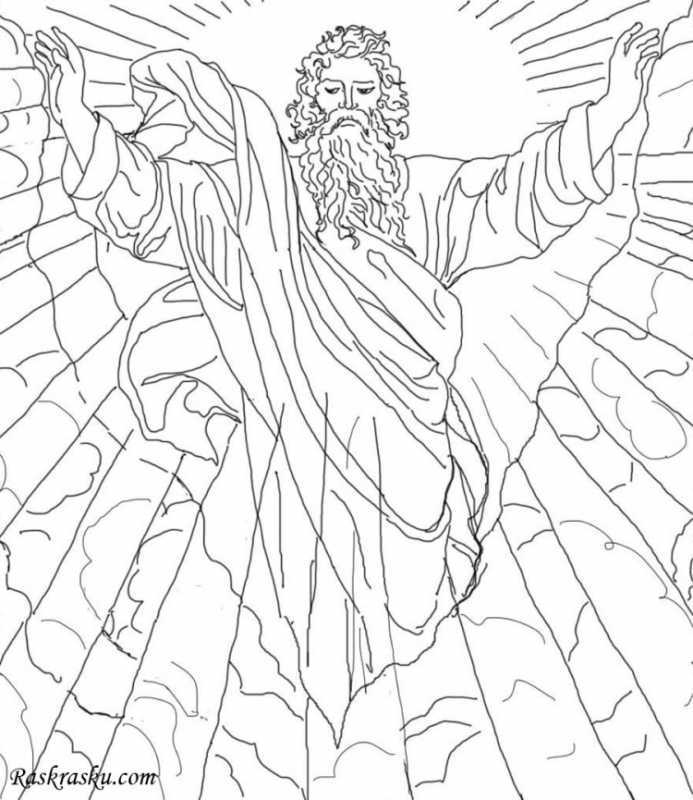 Сотворение раскраска