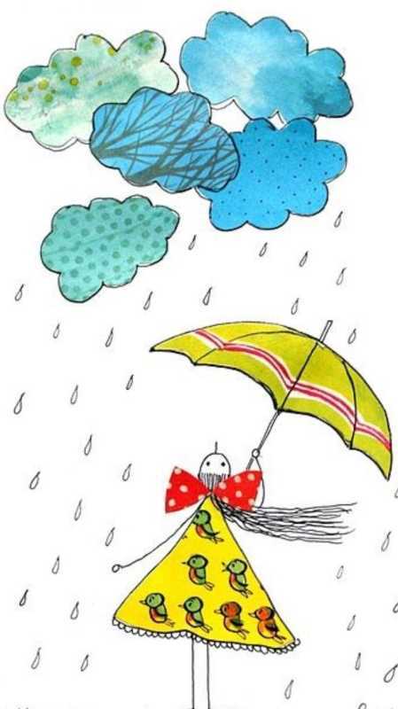 Дождик иллюстрация