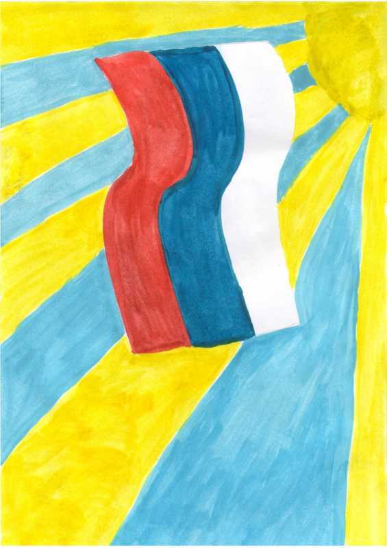 Рисунки на день России легкие