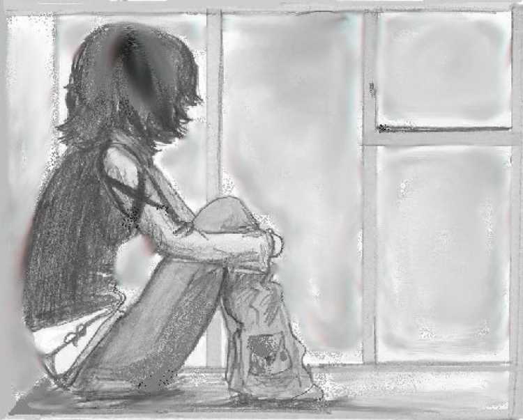 Грустные рисунки