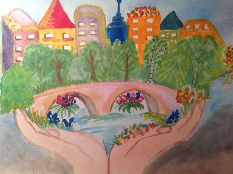 Рисование мой город