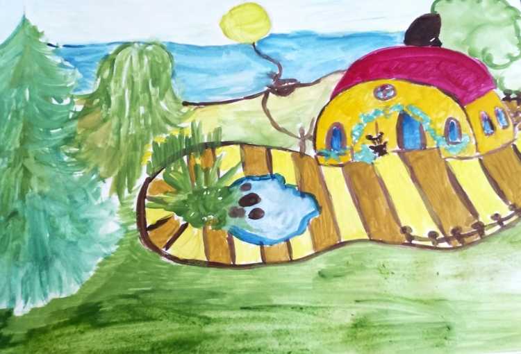 Детские рисунки домов