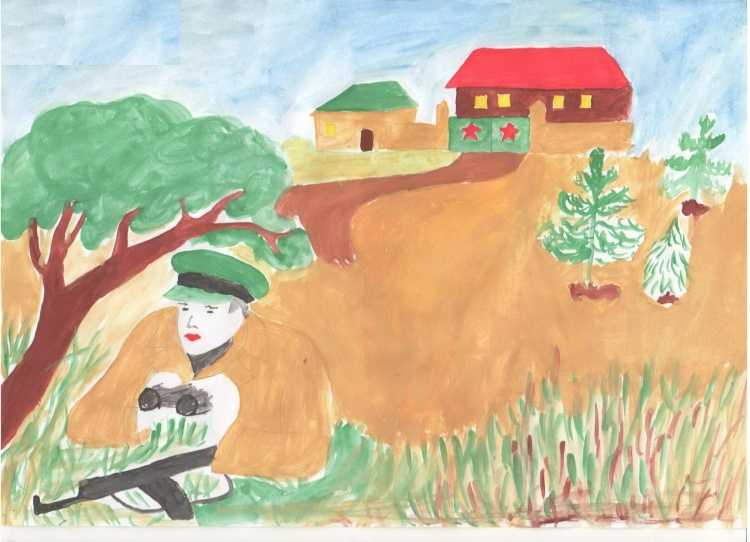 Рисунок на тему наша армия родная