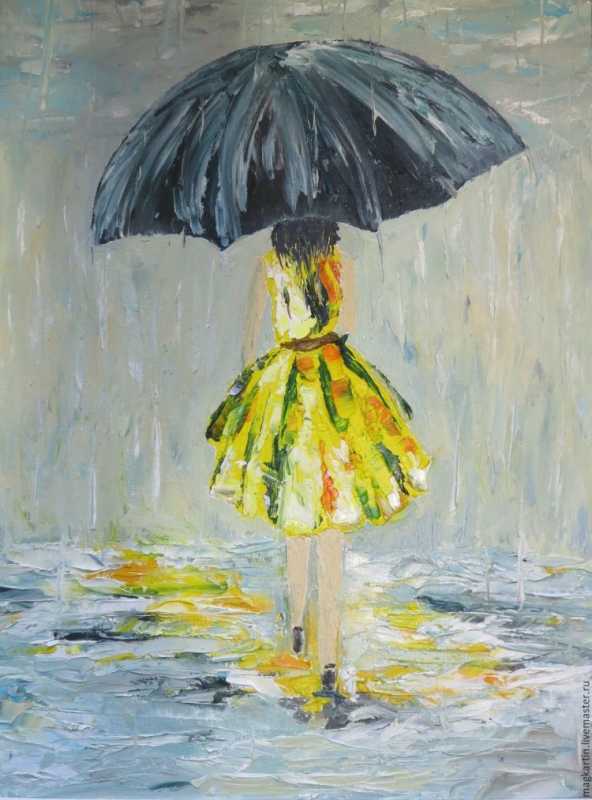 Картина зонтики